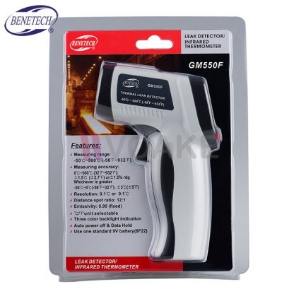 BENETECH GM550F เครื่องวัดอุณหภูมิแบบอินฟราเรด IR Thermometer - Image 2
