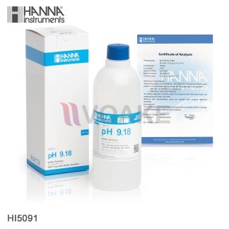 HANNA รุ่น HI5091 Technical Calibration Buffer Solution 9.18 pH ขนาด 500 mL