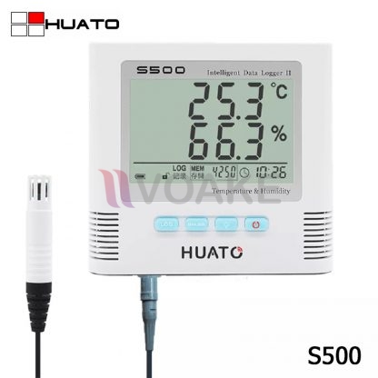HUATO รุ่น S500-EX เครื่องบันทึกอุณหภูมิและความชื้นแบบ External Sensor