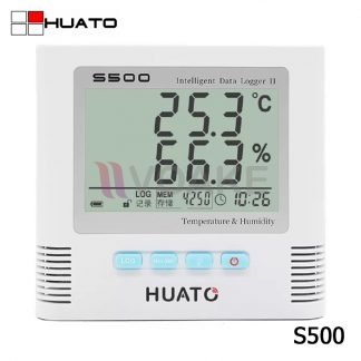 HUATO รุ่น S500-TH เครื่องบันทึกอุณหภูมิและความชื้นแบบ Internal Sensor