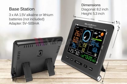 เครื่องวัดสภาพอากาศ Wireless Weather Station NICETY รุ่น 0366 - Image 2