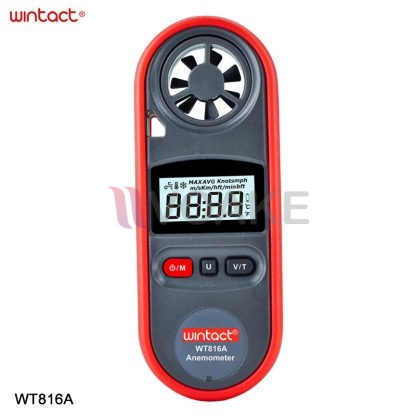 WINTACT WT816A เครื่องวัดความเร็วลมแบบใบพัด Vane Anemometer