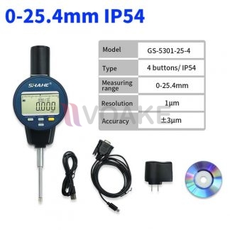 SHAHE รุ่น GS-5301-25-4 ไดอัลเกจแบบไมครอน 4 ปุ่ม (25.4mm)