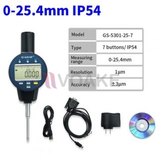 SHAHE รุ่น GS-5301-25-7 ไดอัลเกจแบบไมครอน 7 ปุ่ม (25.4mm)
