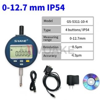 SHAHE รุ่น GS-5311-10-4 ไดอัลเกจแบบไมครอน 4 ปุ่ม (12.7mm)