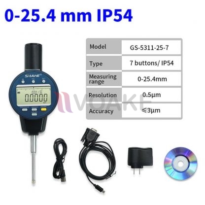 SHAHE รุ่น GS-5311-25-7 ไดอัลเกจแบบไมครอน 7 ปุ่ม (25.4mm)