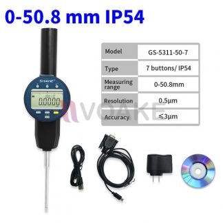 SHAHE รุ่น GS-5311-50-7 ไดอัลเกจแบบไมครอน 7 ปุ่ม (50.8mm)