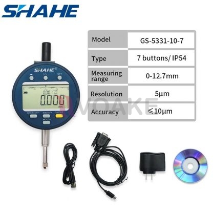 SHAHE รุ่น GS-5331-10-7 Dial Gauge แบบไมครอน 7 ปุ่ม (12.7mm)