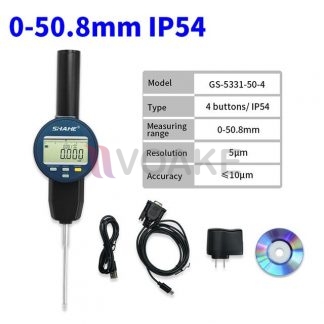 SHAHE รุ่น GS-5331-50-4 Dial Gauge แบบไมครอน 4 ปุ่ม (50.8mm)