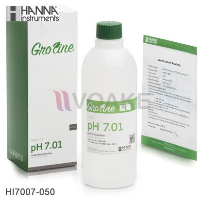 HANNA รุ่น HI7007-050 น้ำยาสอบเทียบ pH 7.01 Calibration (500 mL)