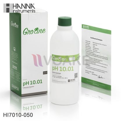 HANNA รุ่น HI7010-050 น้ำยาสอบเทียบ pH 10.01 Calibration (500 mL)