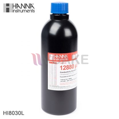 HANNA รุ่น HI8030L น้ำยาสอบเทียบ 12,880 µS/cm Conductivity Standard (500 mL)