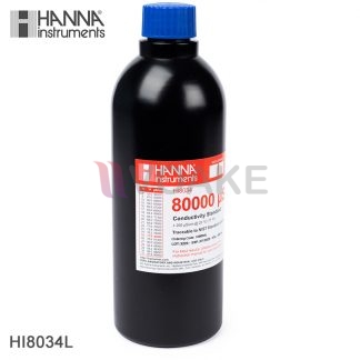HANNA รุ่น HI8034L น้ำยาสอบเทียบ 80000 µS/cm Conductivity Standard (500 mL)