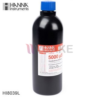HANNA รุ่น HI8039L น้ำยาสอบเทียบ 5000 µS/cm conductivity standard (500 mL)
