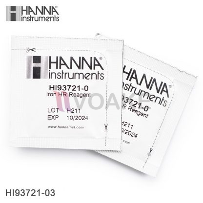 HANNA รุ่น HI93721-03 ไอรอน Iron Reagents สำหรับช่วงสูง (300 Tests)