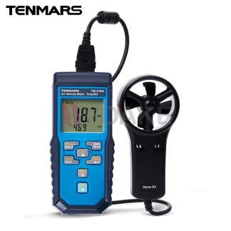 TENMARS TM-413A เครื่องวัดความเร็วลม CFM CMM อุณหภูมิและความชื้น