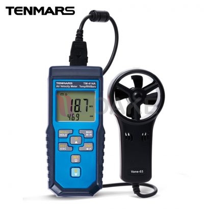 TENMARS TM-414A เครื่องวัดความเร็วลม/Pressure/Air Flow/อุณหภูมิและความชื้น