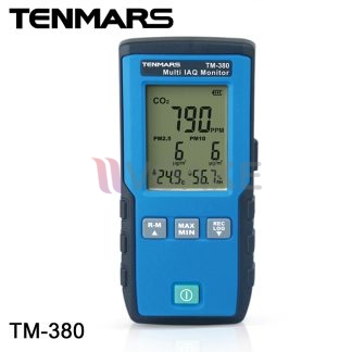 TENMARS รุ่น TM-380 เครื่องวัดก๊าซคาร์บอนไดออกไซด์ CO2 และฝุ่น PM2.5 PM10