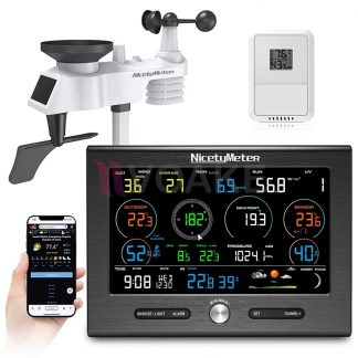 NicetyMeter รุ่น 0370 WiFi Weather Station พร้อม Sunlight และ UV