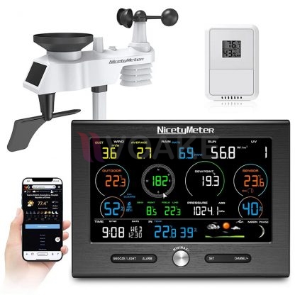 NicetyMeter รุ่น 0370 WiFi Weather Station พร้อม Sunlight และ UV