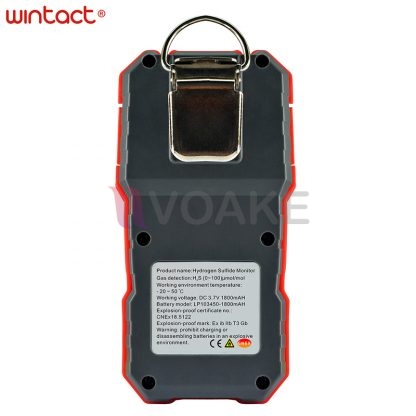 WINTACT รุ่น WT8802 H2S Monitor เครื่องวัดก๊าซไฮโดรเจนซัลไฟด์แบบพกพา - Image 3