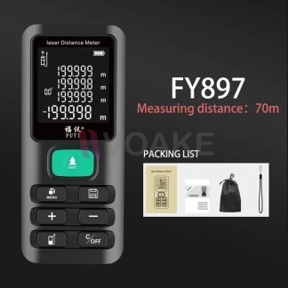 Mastfuyi รุ่น FY897 เครื่องวัดระยะเลเซอร์ขนาด 70 เมตร (ระดับน้ำแบบอิเล็กทรอนิกส์)
