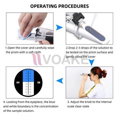 NicetyMeter 90Brix เครื่องวัดความหวาน 0 ถึง 90% Brix Refractometer - Image 3