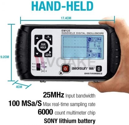 All-sun รุ่น EM125 ออสซิลโลสโคป (25MHz) และดิจิทัลมัลติมิเตอร์ - Image 6