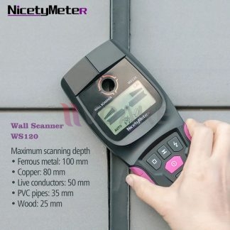 Nicetymeter รุ่น WS120 เครื่องตรวจหาโลหะ สแกนผนัง Wall Scanner