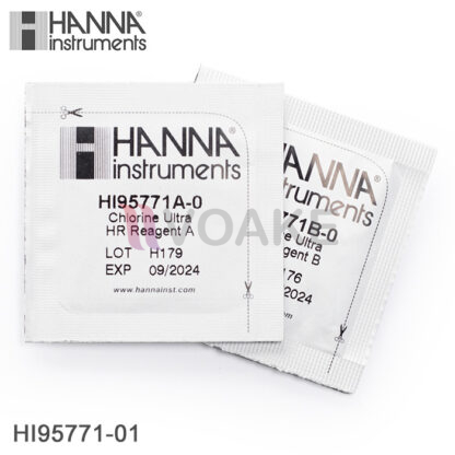 Reagents สำหรับ Total Chlorine HANNA ช่วงสูง HI95771-01 (100 Tests)