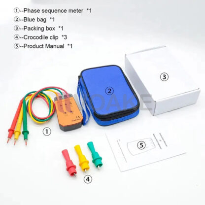 RuoShui 850A เครื่องลำดับวัดเฟสไฟฟ้า Phase Detectors - Image 2